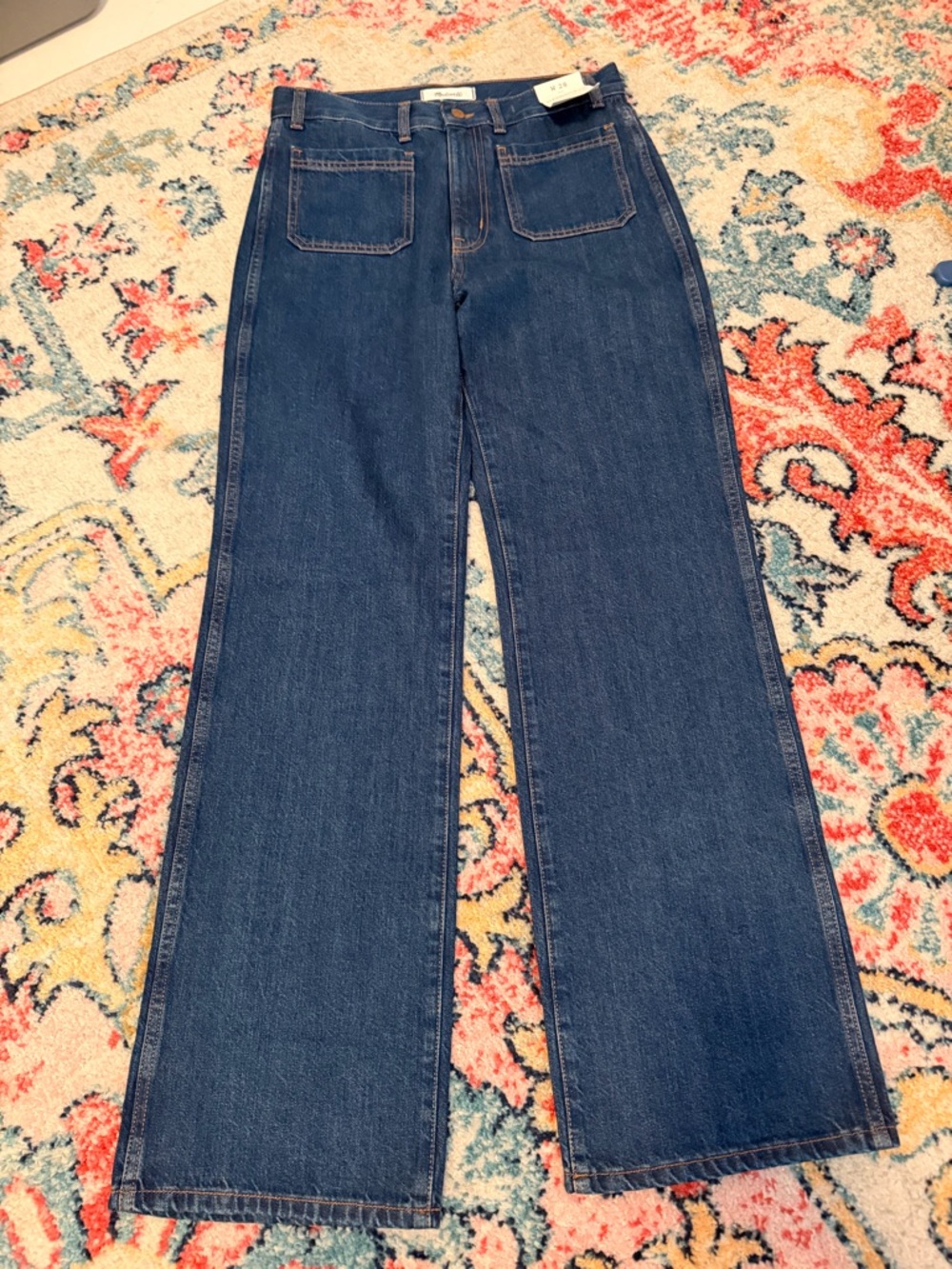 Madewell Dark Blue Wide-Leg Jeans